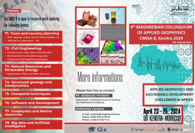 9th Maghrebian Colloquium of Applied Geophysics